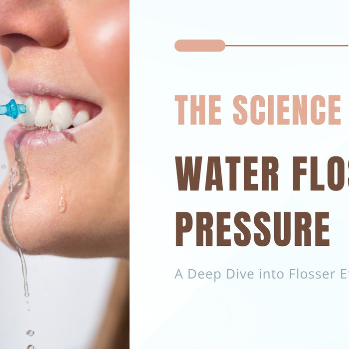 he action shot of the water flosser in use adds dynamism to the cover and directly relates to the topic at hand