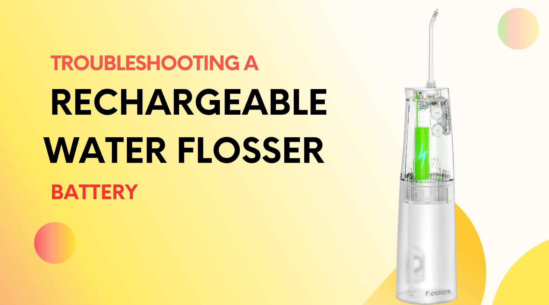 Troubleshooting Your Water Flosser: Battery, Leakage, or Charger Issues?